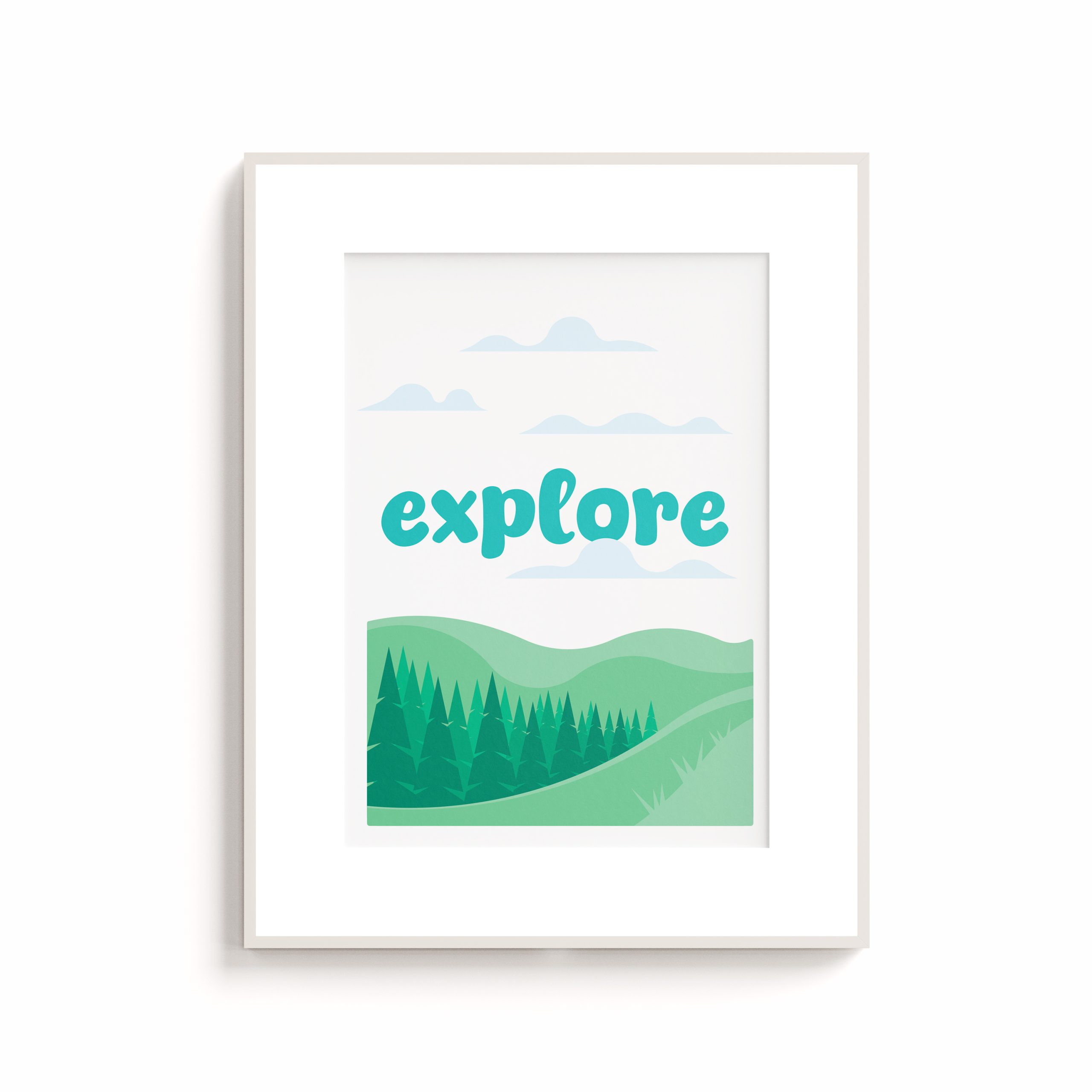 Explore - Printable Wall Art for Child's Room