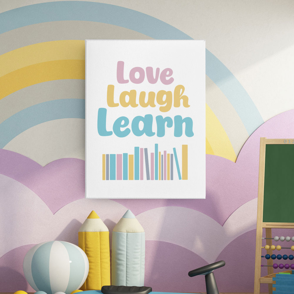Love Laugh Learn - Printable Wall Art for Child's Room - Image 4