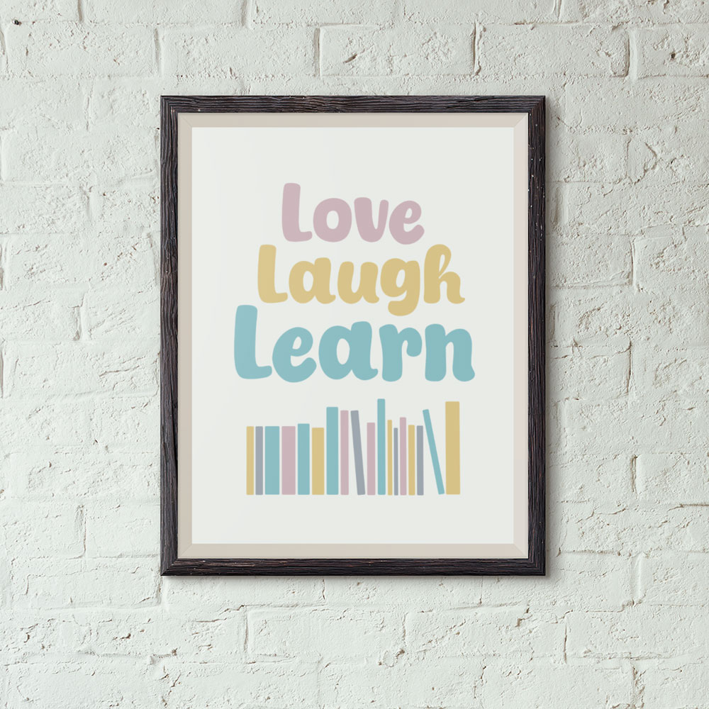 Love Laugh Learn - Printable Wall Art for Child's Room - Image 5