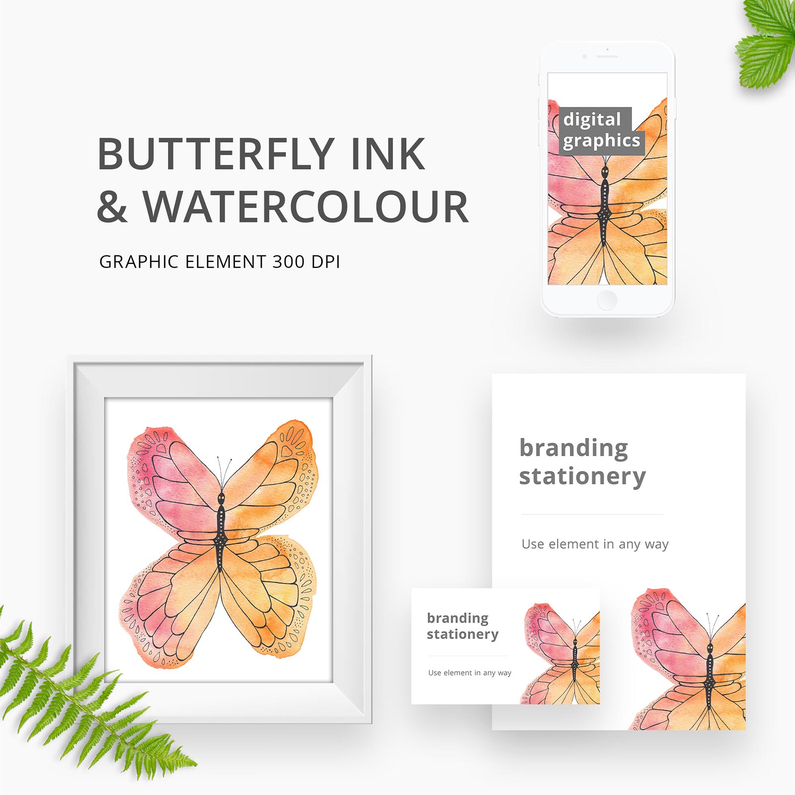 Butterfly Graphic Element